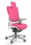 Unique Biuro kėdė Wau 2 BL401 audinys magenta/balta