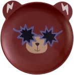 Rice - Kids Plate - Bear Print - Mat Finish
