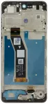 For_Motorola Motorola E14 LCD ekranas + jutiklinis blokas juodas + priekinis dangtelis