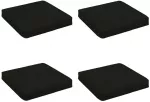 4 dalių sėdynės pagalvėlės VUGHT 4 pcs 100% poliesteris Juoda