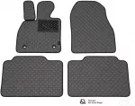 Kilimėliai QuiltyMats FORD FOCUS C-MAX 2003-2010 (4 vnt.), D.Gray-Gray /33-14 - Kilimėlių fiksatoriai (žiedai) Plastikiniai ovalūs 4vnt.