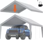 Pakeičiamas garažo/automobilio stogelio tentas 4x6 m. vandeniui atsparus (be rėmo)