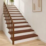 Laiptų danga 4 vnt. 70 x 25 x 2 cm Tamsiai rudas
