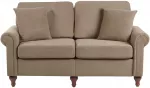 Beliani Dvivietė sofa GINNERUP, ruda