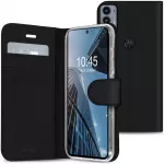 Accezz piniginės tipo TPU atverčiamas dėklas, skirtas Motorola Edge 20 &ndash; juodas