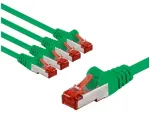 Goobay 66658, 1 m, Cat6, S/FTP (S-STP), RJ-45, RJ-45, Žalia, Raudona
