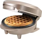Sumu&scaron;tinių keptuvas Bestron mini vaflinė 550 W, 10 cm, neprideganti danga, &scaron;viesiai smėlinė, AMW500SAT