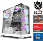 Stacionarus kompiuteris INTOP AQUA Ryzen 7 7800X3D 64GB DDR5 1TB SSD M.2 NVME RX9060XT 16GB no-OS (RW93731NS) (Atnaujinta)