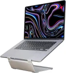 Psitek ergonomi&scaron;kas ne&scaron;iojamojo kompiuterio stovas - 3 mm 6061 aliuminis, ne&scaron;iojamojo kompiuterio pakėlimo stovas, au&scaron;inimo dizainas, skirtas ne&scaron;iojamiesiems kompiuteriams iki 17 colių, stabilus ir saugus, patentuotas vietą taupantis sprendimas