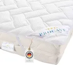 Čiužinys Procave Lyocell-tencel antčiužinis &ndash; dygsniuotas, su 4 elastinėmis kampinėmis juostelėmis, baltas, 200x220 cm