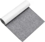 Fotelis Vueinrg veltinis lipnus, parduodamas metrais, 2 mm veltinio slystukai, lipnus veltinio kilimėlis 30 x 200 cm, lipnios veltinio plok&scaron;tės baldų slystukams kirpti, veltinis kėdėms, baldams, sofai (pilkas)