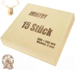 Jmatry Jmiatry faneros plok&scaron;tės, 15 vnt., 3 mm, liepos mediena 300 x 300 x 3 mm, medinės plok&scaron;tės amatams, medinė plok&scaron;tė "pasidaryk pats", modeliui, tapybai, graviravimui