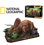 Cardinal Games National Geographic puzzle 3d triceratops 44 el. žaislas dėlionė vaikams