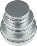 Ljy 36 vienetų apvalių aliumininių skardinių su užsukamais dangteliais metalinės dėžutės tu&scaron;čios slydimo talpyklos, 118 ml 59 ml ir 29 ml mi&scaron;rių dydžių