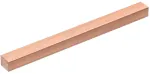 Sourcing map varinė plok&scaron;čia juosta, 0.39 colio storio x 0.39 colio pločio x 5.91 colio ilgio varinis strypas guolio plok&scaron;tė elektrai (10 mm x 10 mm x 150 mm)