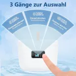 Livofloral Uv ultragarsinis valymo įrenginys dantų protezams, Uv ultragarsinis valiklis 45 khz / 255 ml / 3 laiko funkcijos ne&scaron;iojamas ultragarsinis įrenginys dantų protezams papuo&scaron;alams dantų &scaron;epetėlio galvutės tiesinimo prietaisui
