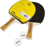 Borussia Dortmund Unisex - Adult 22330100 stalo teniso rinkinys, juodas/geltonas, vienas dydis