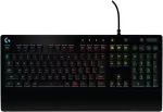 Logitech G G213 Prodigy žaidimų klaviatūra, Lightsync Rgb, Mech-dome klavi&scaron;ai, atspari i&scaron;siliejimams, multimedijos klavi&scaron;ai, Azerty i&scaron;dėstymas, belgi&scaron;ka - juoda