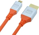 Nfhk micro hdmi 4k į hdmi itin mink&scaron;tas, labai lankstus hdtv kabelis, itin lankstus didelės spartos a tipo jungtis (vyri&scaron;kas) į jungtį (vyri&scaron;kas) kompiuteriui, hdtv, 200 cm