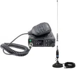 CB radijo stoties komplektas PNI Escort HP 8900 ASQ, 12-24V + CB antena PNI S75 su magnetiniu pagrindu