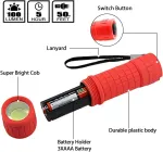 Nicewat 8 vnt. Mini Led žibintuvėlis vaikams, Cob Led mažas žibintuvėlis vaikams su 24 Aaa baterijomis ir virvele, vaiki&scaron;kas stovyklavimo žibintuvėlis stovyklavimui lauke, avarinis žibintuvėlis vaikų gimtadienio vakarėlio dovanos