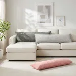Pagalvėlės užvalkalas HOUTEN &Scaron;viesiai pilka 40 x 145 cm Flanelė