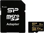 Atminties kortelė - Silicon Power High Endurance 32 GB Micro SDHC UHS-I U3 V30 A1 Su Adapteriu