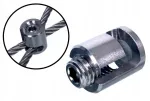 Najder kryžminis lyno spaustuvas 0-90&deg; nerūdijantis plienas 5 mm