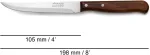 Arcos Series Latina daržovių peilis - nitrum nerūdijančio plieno a&scaron;menys 105 mm (4.13 colio) - pack-wood ruda spalvos rankena