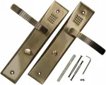 Durų rankenos komplektas 72mm patina ilgas skydelis wc komplektas vonios kambario durims