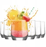 Lav Žemos viskio stiklinės tumbler Grube Dno Sia Diamond 310 ml 6 vnt.