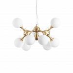 Pakabinamas &scaron;viestuvas Ideal Lux Suspended lamp with 9 lights NODI, E14, juodas