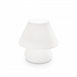 Ideal Lux Table lamp with 1 light PRATO, E27, baltas