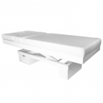 Activeshop Elektrinis masažo stalas su ap&scaron;vietimu AZZURRO SPA WOOD Baltas 2 MOTOR HEATED