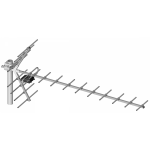 Lauko TV antena kryptinė tv antena 21-60 "yaga" 19 elementų kampo sim.