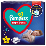 Pampers Naktinės Sauskelnės-Kelnaitės, 5, 22 Sauskelnės, 12-17 kg
