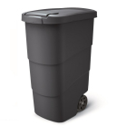 Prosperplast Plastikinis &scaron;iuk&scaron;lių konteineris WHEELER, juodos sp., 110 l