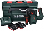 Metabo Akumuliatorinis SDS-Plus kombinuotas plaktukas, su be&scaron;epetiniu varikliu, skirtas gręžimui ir kalimui, smūginis grąžtas, sukamasis plaktukinis grąžtas