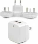 Įkroviklis StarTech 2x USB-A 1 A (USB2PACWH)