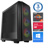 Stacionarus kompiuteris INTOP Ryzen 5 5500 16GB 1TB SSD M.2 NVME RX580 8GB WIN11Pro (RW31046)