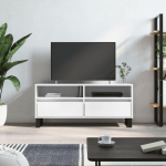 TV staliukas Televizoriaus spintelė, balta, 100x34,5x44,5cm, mediena, blizgi