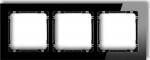 Karlik Elektrotechnik 12-12-DRS-3 DECO Trigubas rėmas - stiklo efektas (rėmas: juoda apačia: juoda) juoda 12-12-DRS-3