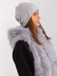 Wool Fashion Italia &Scaron;ilta pilka kepurė moterims: Dydis - Universalus