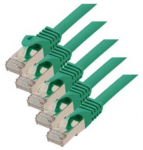 S-Conn S/CONN RJ45-RJ45, m-m, 0,5 m, 0,5 m, Cat7, S/FTP (S-STP), RJ-45, RJ-45, žalias