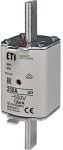 Solar Plus Saugiklis NH1 250A gG, 500V AC, atjungimo geba 120kA, standartas IEC 60269-1, IEC 60269-2. Su būsenos indikatoriumi.