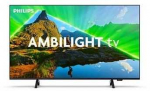 Philips 4K UHD LED 43 colių i&scaron;manusis televizorius 43PUS8319/12 3 pusių Ambilight 3840x2160p HDR10+ 3xHDMI 2xUSB LAN WiFi, DVB-T/T2/T2-HD/C/S/S2, 20W