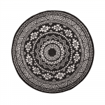 4IQ Apvalus lauko kilimas, 176cm, margas