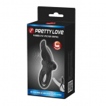 Pretty Love BI-210203 Dual Motor Silicone Intimate Ring Juodas 10 Modes