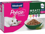 VITAKRAFT Po&eacute;sie Classique Mėsi&scaron;kas pasirinkimas - &scaron;lapias kačių maistas - 12 x 85g
