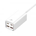 Spacetronik Įkroviklis SR102 65W, 2x PD4+ USB-C, 2x QC3.0 USB-A